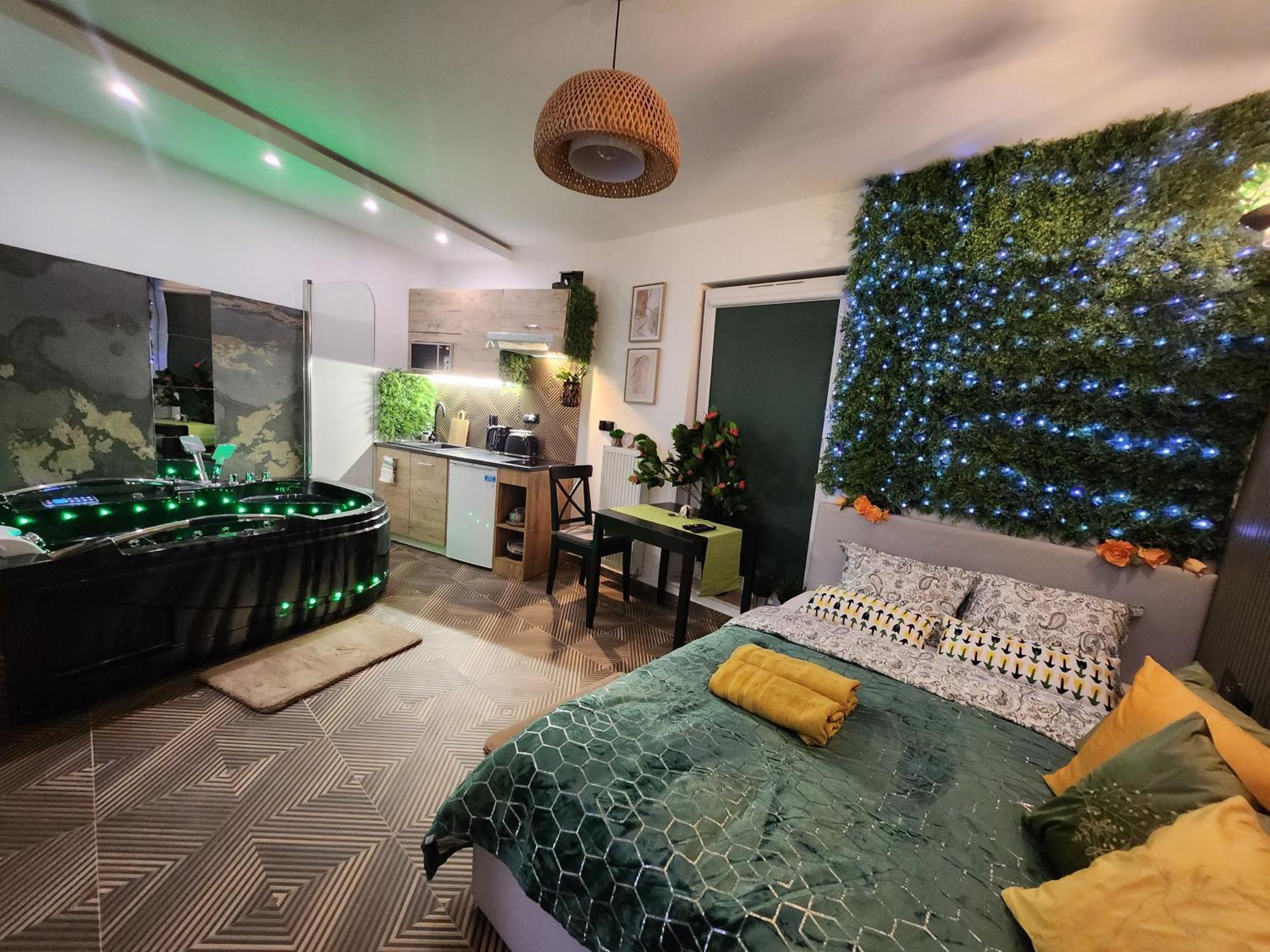 Huoneisto Chmielna Prestige With Luxury Jacuzzi And Sauna! Selected Also Feature A Massage Chair And Himalayan Salt With Color Therapy Salt Forest Gdańsk